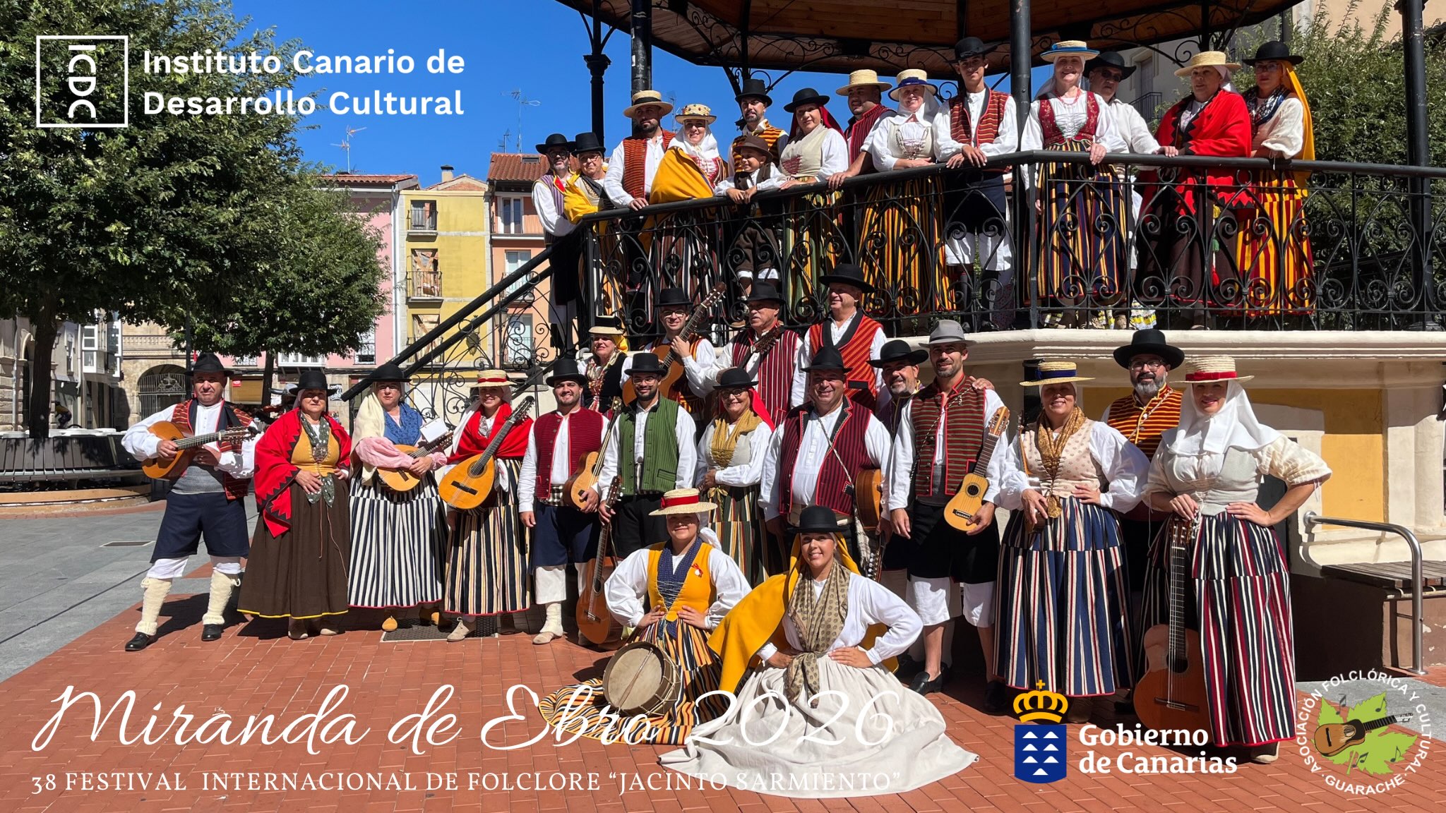 38° 𝗲𝗱𝗶𝗰𝗶ó𝗻 del 𝗙𝗲𝘀𝘁𝗶𝘃𝗮𝗹 de 𝗙𝗼𝗹𝗰𝗹𝗼𝗿𝗲 𝗜𝗻𝘁𝗲𝗿𝗻𝗮𝗰𝗶𝗼𝗻𝗮𝗹 “𝗝𝗮𝗰𝗶𝗻𝘁𝗼 𝗦𝗮𝗿𝗺𝗶𝗲𝗻𝘁𝗼” en Miranda de Ebro

 #Tradición #Folclore #Guarache #unidosporelfolclore
#mirandadeebro festifolk festifolkespaña

Movilidad facilitada gracias a las subvenciones destinadas a la movilidad cultural de artistas canarios dentro y fuera del Archipiélago, promovidas por la Consejería de Universidades, Ciencia, Innovación y Cultura del Gobierno de Canarias, que contribuyen a facilitar la presencia de nuestros artistas y colectivos culturales en otros territorios.

 @icdcultural @eicagobcan @cucic.gobcan