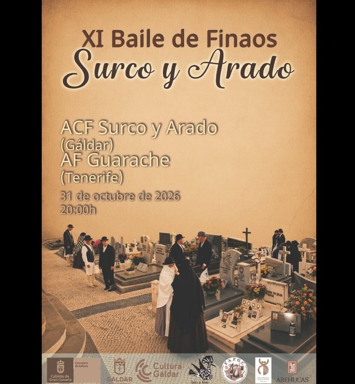 El próximo 31 de octubre viajamos a Gran Canaria para participar en el XI Baile de Finaos que organizan los amigos de A.C.F. Surco y Arado en Gáldar

#Tradición #Folclore #Guarache #unidosporelfolclore